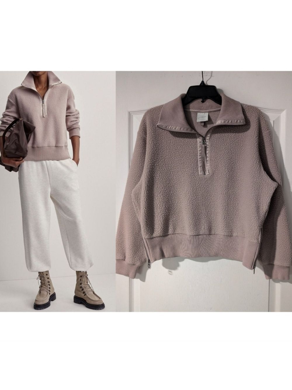 Varley | Roselle Half-Zip Fleece In Sphinx